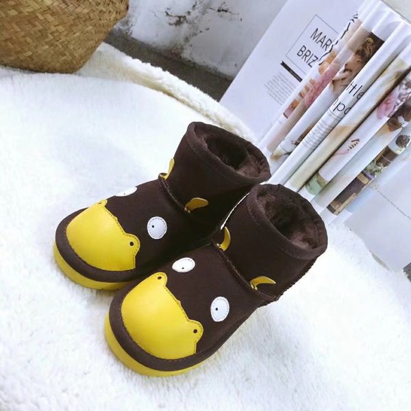 

classic mini kids shoes sell real australia kid boys girls children baby warm snow boots teenage students winter 1556, Black