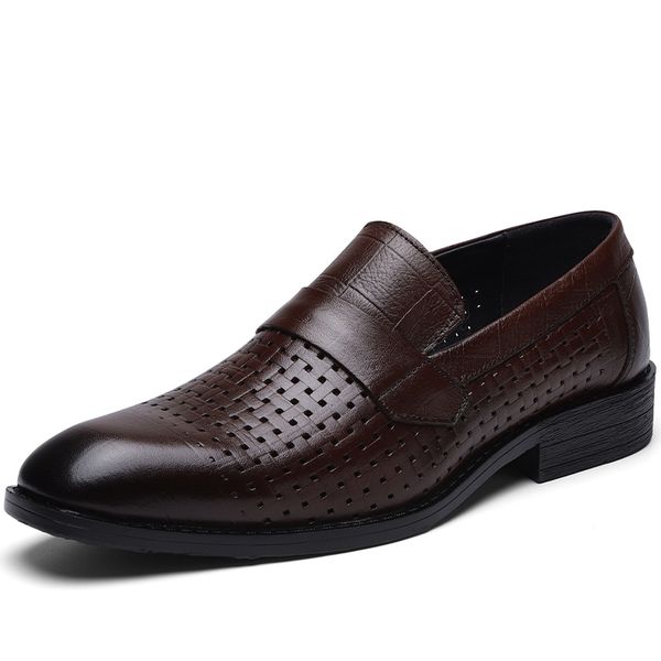 

men loafers shoes soft hollow breathable male casual spring men loafers mocassin homme big size 38-44 boat shoes %, Black