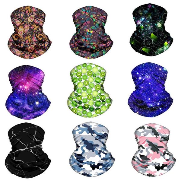

cycling caps & masks outdoor headband scarf neck windproof sun protection bandanas #2a28, Black