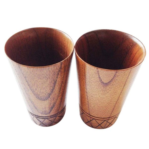 

carved wood grain decor drinking cup wooden cup decoration mug drinking coffee mug milk