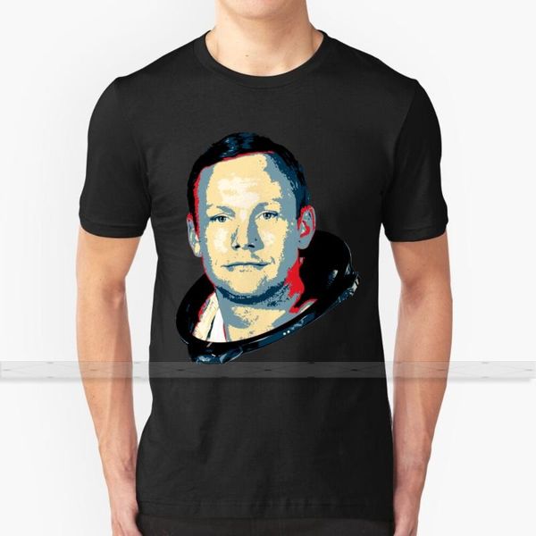 

neil armstrong t - shirt men's women's summer 100% cotton tees popular t shirts neil armstrrong armstrong hope moon, White;black
