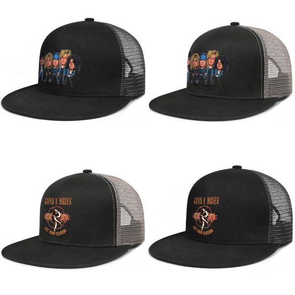 

guns n roses sweet child o mine mens and womens mesh rebound capfitted plain baseballcap guns-skulls-n'-classic-roses use your illusion, Blue;gray