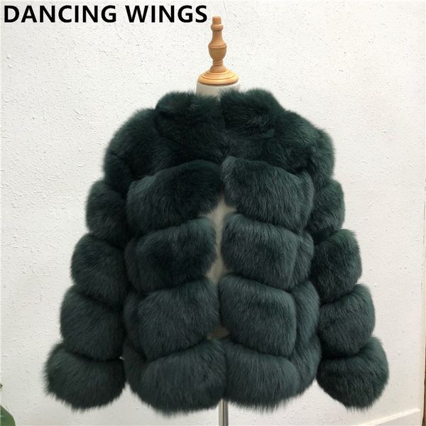 

new winter women warm real fur coat short slim genuine fur jacket outerwear, Black
