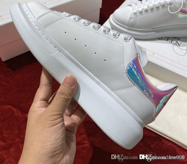 

luxury platform designer shoes reflective men women casual sneakers party dress fashion leather shoes 553770whwku 14675909, Black