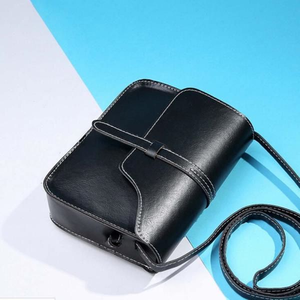 

women vintage squre bag leather crossbody handbags 2019 new spring shoulder messenger bag female phone money shoulder bags