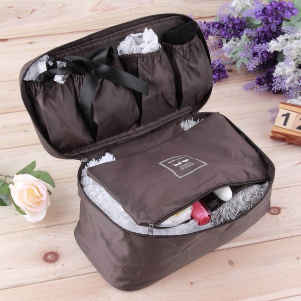 

4 colors portable protect bra underwear lingerie case travel organizer bag wardrobe organizer waterproof travel accessories