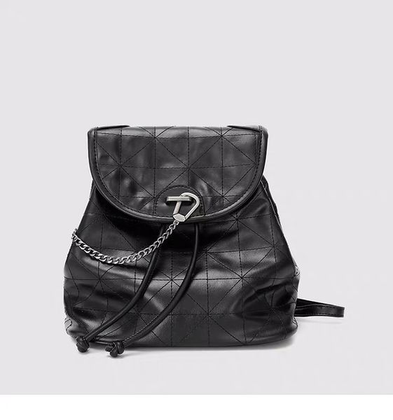 

2019 fashion women pu leather casual backpack female large capacity simple shoulder bag ladies small chain bags