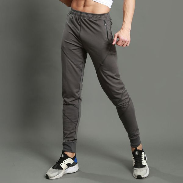 

male sport workout breathable sweatpants harem man running pants skinny joggers men soccers footballs track pants trousers, Black;blue