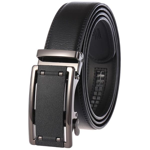 

bydbxdy new men's belt business fashion belt comfortable two-layer leather accessories, Black;brown