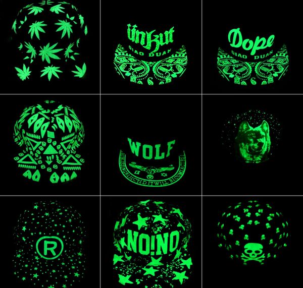 

new fashion fluorescence baseball cap women men snapback caps luminous sport casquette hip hop cap hat drop shipping, Blue;gray