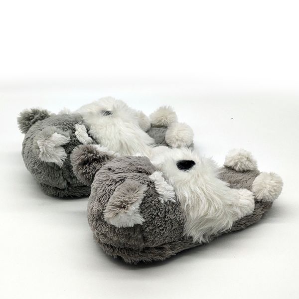 

dog special cute fur slippers timber land shoes men women winter slippers custom home house children indoor, Black