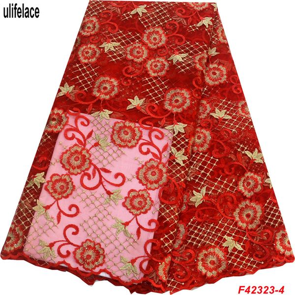 

нигерия красные кружевные ткани последние вышитые чистые кружева ткань высокое качество тюль французский кружевной ткани для партии f4-2323, Black;white