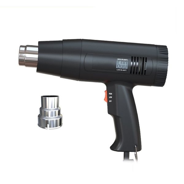 

2000w digital air gun thermostat with 3 nozzles heat gun air blower shrink wrapping thermal power tool soldering
