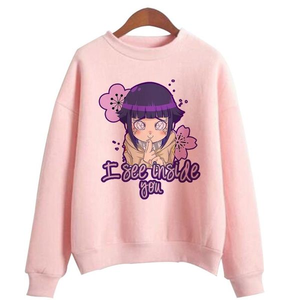 

japanese anime hinata printed hoodies hooded sweatshirts cozy pullovers, Black