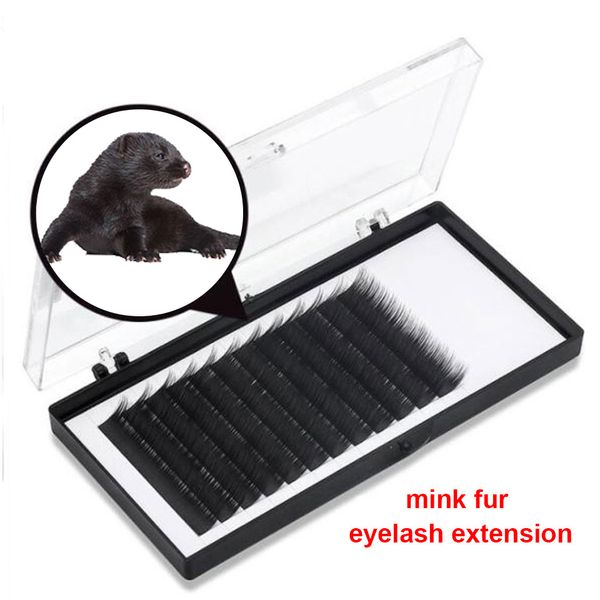 

pcs 0.05 j/b/c/d curl mink eyelash extension thin and soft materail 3d 6d voluming lashes tray lash