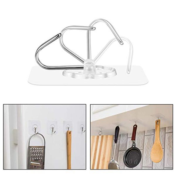 

15/30pcs sucker hook strong transparent suction cup sucker wall hooks hanger for kitchen bathroom 6*6cm dropshipping hx0725