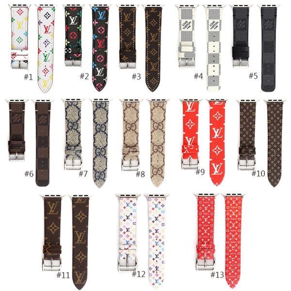 

Brand leather watchband for apple watch band 42mm 38mm 44mm 40mm iwatch 1 2 3 4 band leather trap port bracelet new fa hion
