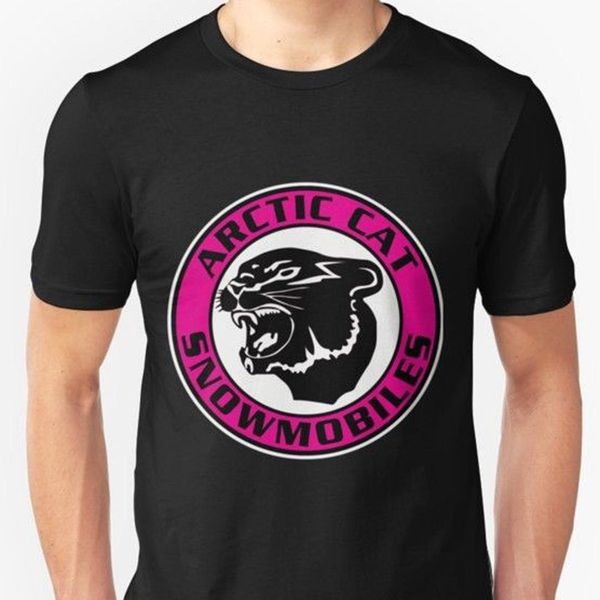 

arctic cat vintage snowmobiles usa tshirt good quality brand cotton shirt summer style cool shirts, White;black