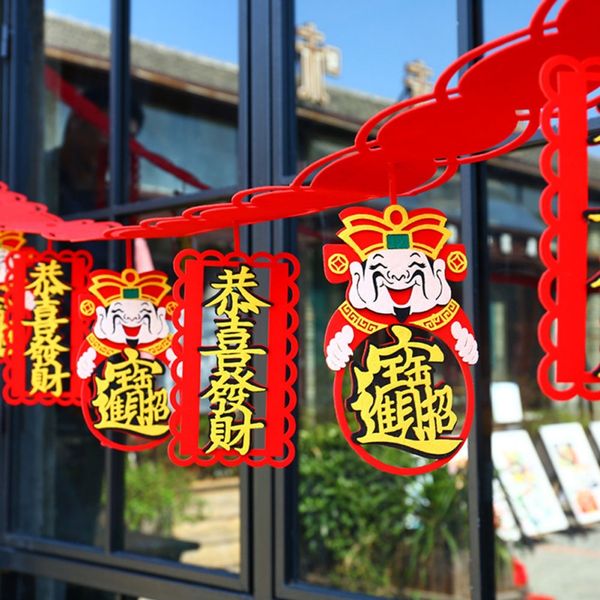 

2019 2019 новый год поставки войлок нетканые наклейки фу слово цветок торговый центр украшения автомобиля