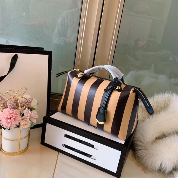 

designer handbag women pillow bags stripes good quality leather textured cfy2002267