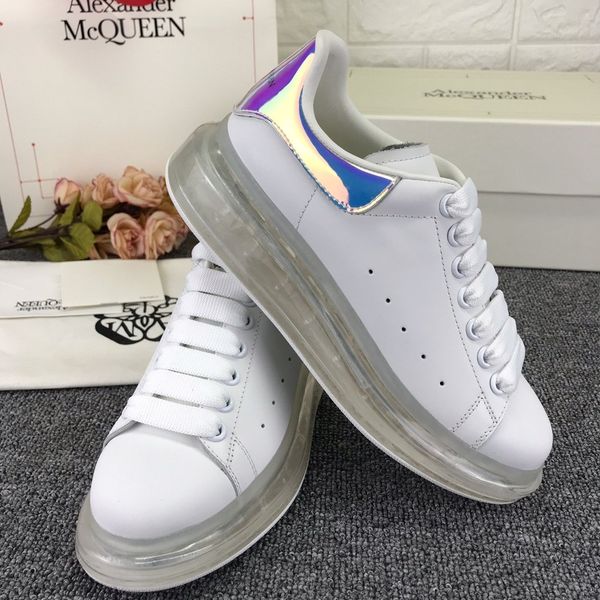 

2020 latest style fashion luxury casual sports high heels slowly increasing shoes basketball men and women flat shoes white dhl in, Black