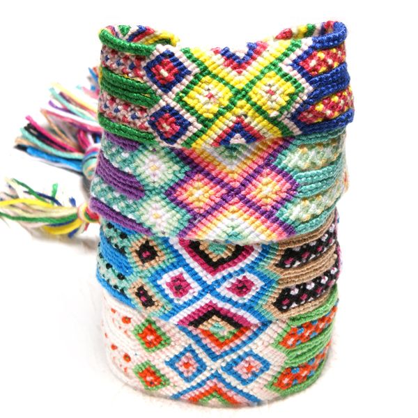 

bohemian braided bracelet ethnic style handmade rainbow bracelet lucky transit friendship hand strap bangle support fba drop shipping h674f, Golden;silver