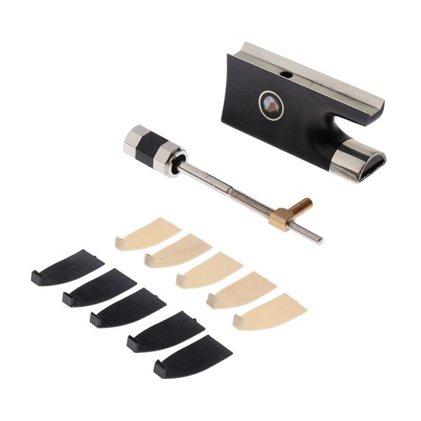 

2x bow frog for replacement violin for violin 4/4 size + 10x cello tips for cello