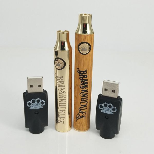 

Brass Knuckles Vape батарея 650mAh 900mAh Variable Voltage Разогреть E-Cigarette батарея ручка для 510 Thread густого масла Pen 92a3 картриджа