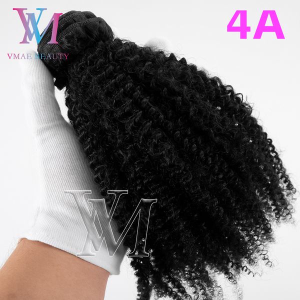 VMAE Nova chegada birmanesa mongol Afro kinky cachear reto Remy Virgin 4a 4b 4c 3a 3b 3c Haft Weave Teave Piece Hair Extensions Natural