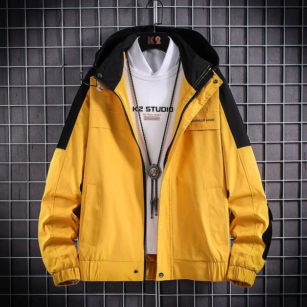 

men's fashion jacket mens windbreaker long sleeve plus size m-5xl mens jackets zipper pocket hoodies for men sportwear outdoorwear fast, Black;brown