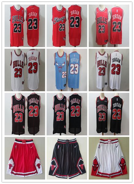 

Мужской Чикаго Быки 23 Майкл Баскетбол шорты баскетбольных черная серая белая красная Була
