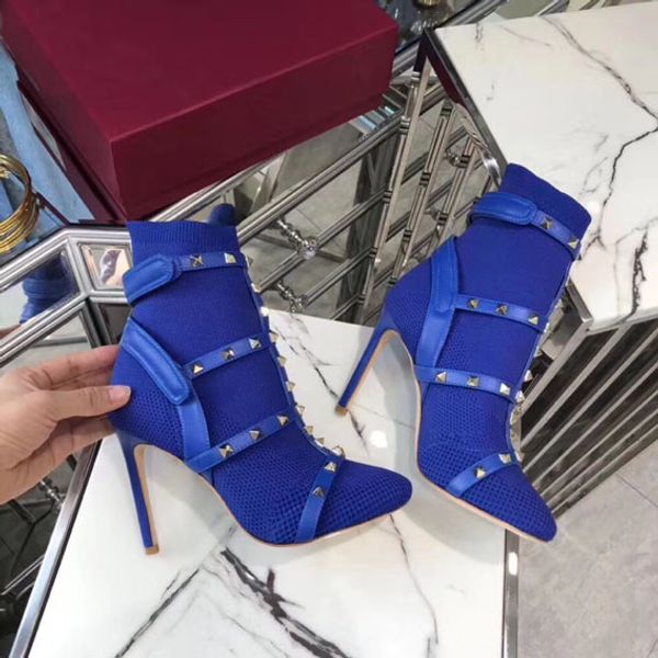 

De igner boot fa hion rivet leather 100 ewing warm ock boot autumn and winter hopping walking high heel women 039 boot deliv