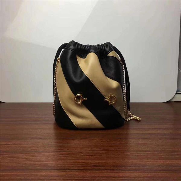 

2019 designer luxury handbags purses women genuine leather new versatile bucket bag simple chain pack tote bag