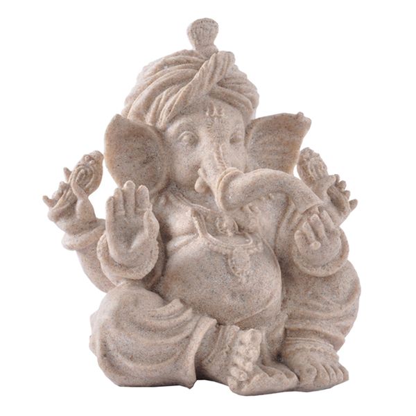 

sandstone ganesha statue elephant figurine deity sculpture