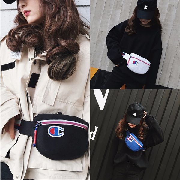 

In champion fanny pack canva bag backpack fa hion men women ca ual port outdoor brand wai t bag travel de igner phone wallet new c3152