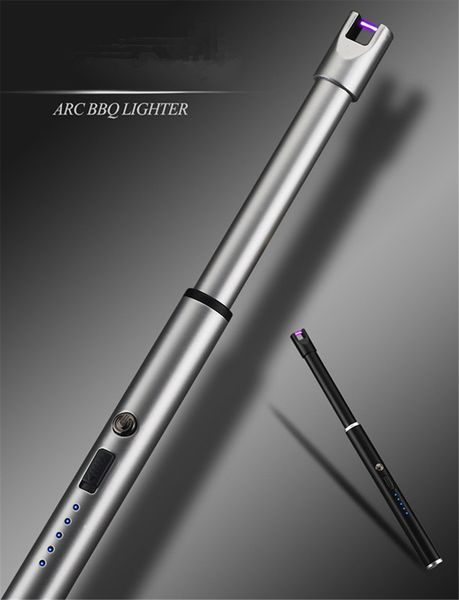 

Горячие Продаем Электрические перезаряжаемые USB Kitchen BBQ Long воспламенитель ветрозащитный Pulse Arc Зажигалка для свечей и фейерверков бесплатно Доставка