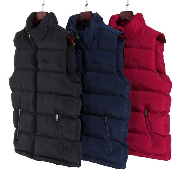 

vest men new stylish 2018 autumn winter warm sleeveless jacket army waistcoat men's vest fashion casual coats mens 5xl, Black;white