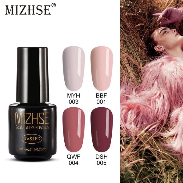 

mizhse nail polish set gel varnish 7m uv gel polish hybrid nail art off gellak white prime uv led all for manicure base coat