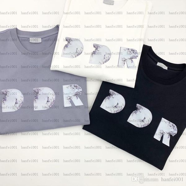 

20ss fossil pringting tee cotton summer street skateboard t-shirt men women short sleeves casual tee hflstx510, White;black
