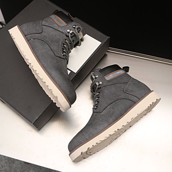 

2019 autumn early winter boots men shoes cool young men boots fashion street male footwear single ankle boots, Black