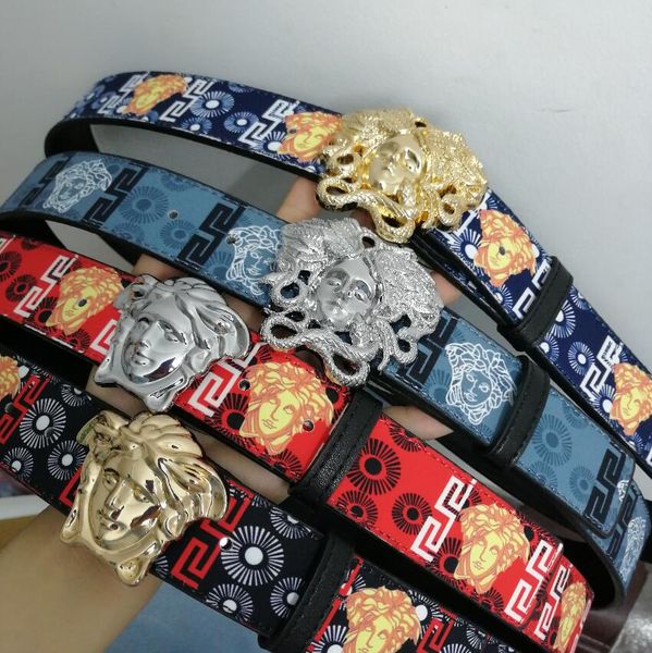 

горячие продажи большой большой пряжки пояса из натуральной кожи дизайнерские ремни мужчины женщины высокое качество новые мужские ремни рос, Black;brown