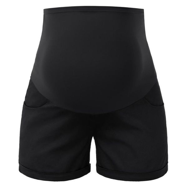 

ladies short pants summer holiday clothes casual women maternity color, White;black