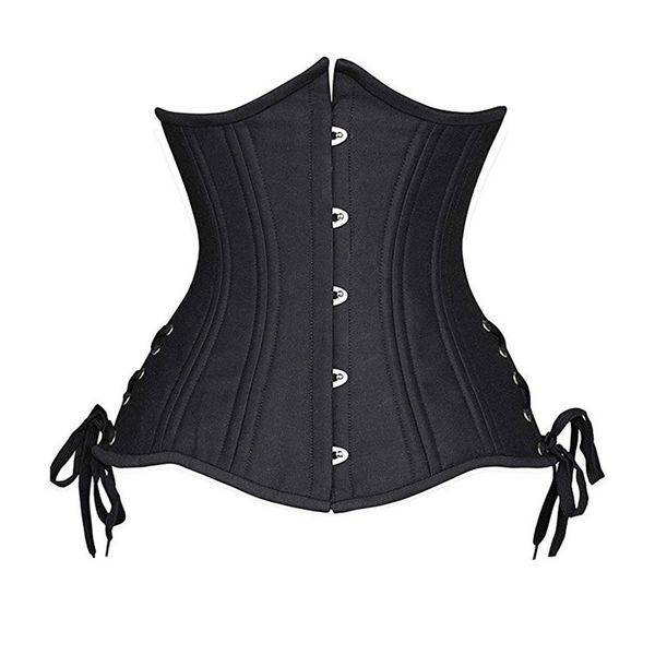

underbust corset bustier steampunk teel boned corset slim waist trainer women control waist, Black;white