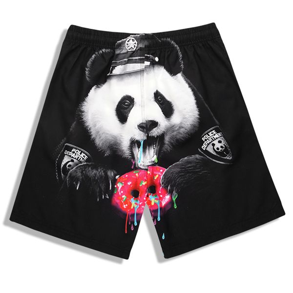 

new arrival men's beach pants quick dry swim trunks men cute panda printed board shorts plus size surfing shorts m-4xl swimwear