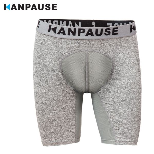 

new arrival kanpause men's drip-dry compression tights shorts fitness running training shorts breathable sportswear, White;black