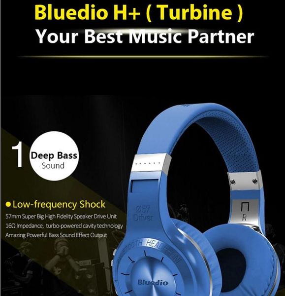 

selling bluedio h+ turbo upgrade hurricane system headset bluetooth headset noise reduction bluetooth headset with nice sound