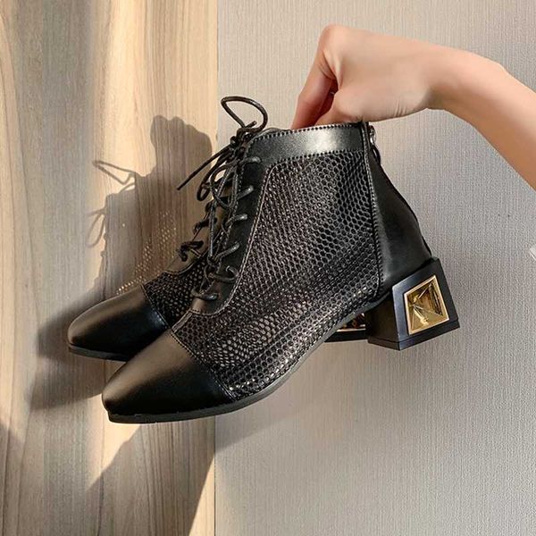 

round toe sandals with laces cross-shoes comfort shoes for women suit female beige strappy heels 2020 women's med denim comfort, Black