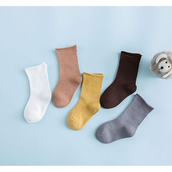 

5 pairs new kids socks toddlers girls cotton baby socks summer kids legwarmers meisje boy children socks dropshipping for 0-5t, Pink;yellow