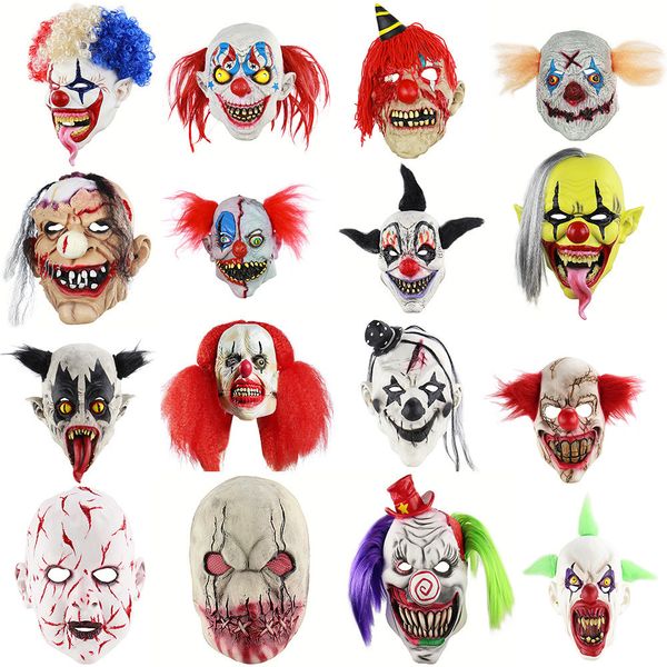 

halloween horror mask scared party haunted dress tool escape bloody scary head cover makeup event festive accessories decor