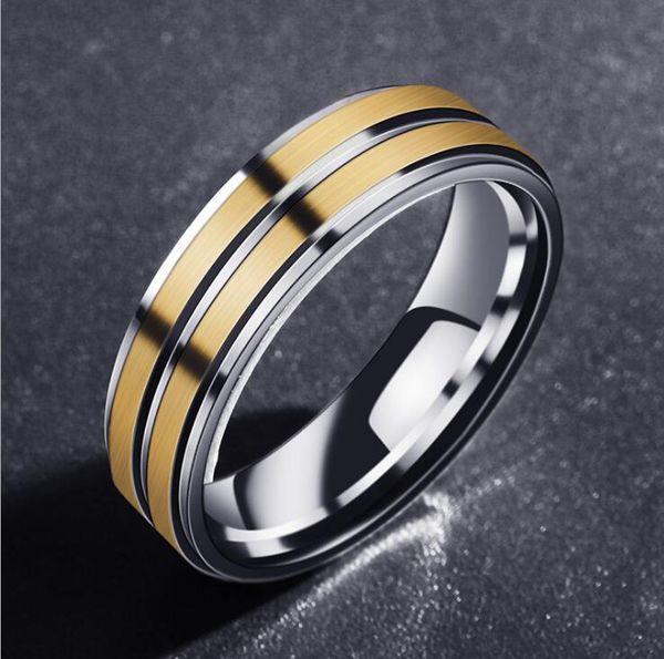 

изысканный человек карбида вольфрама обручальное кольцо 8 мм для мужчин женщин фиолетовый синий черный обещание группа кольцо скошенный край, Silver